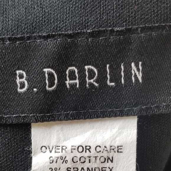 B. Darlin | Black & White Floral Chevron Dress - Picture 5 of 8